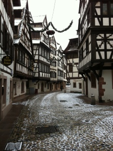 Petit-France, famous for its half-timbered, lurching houses